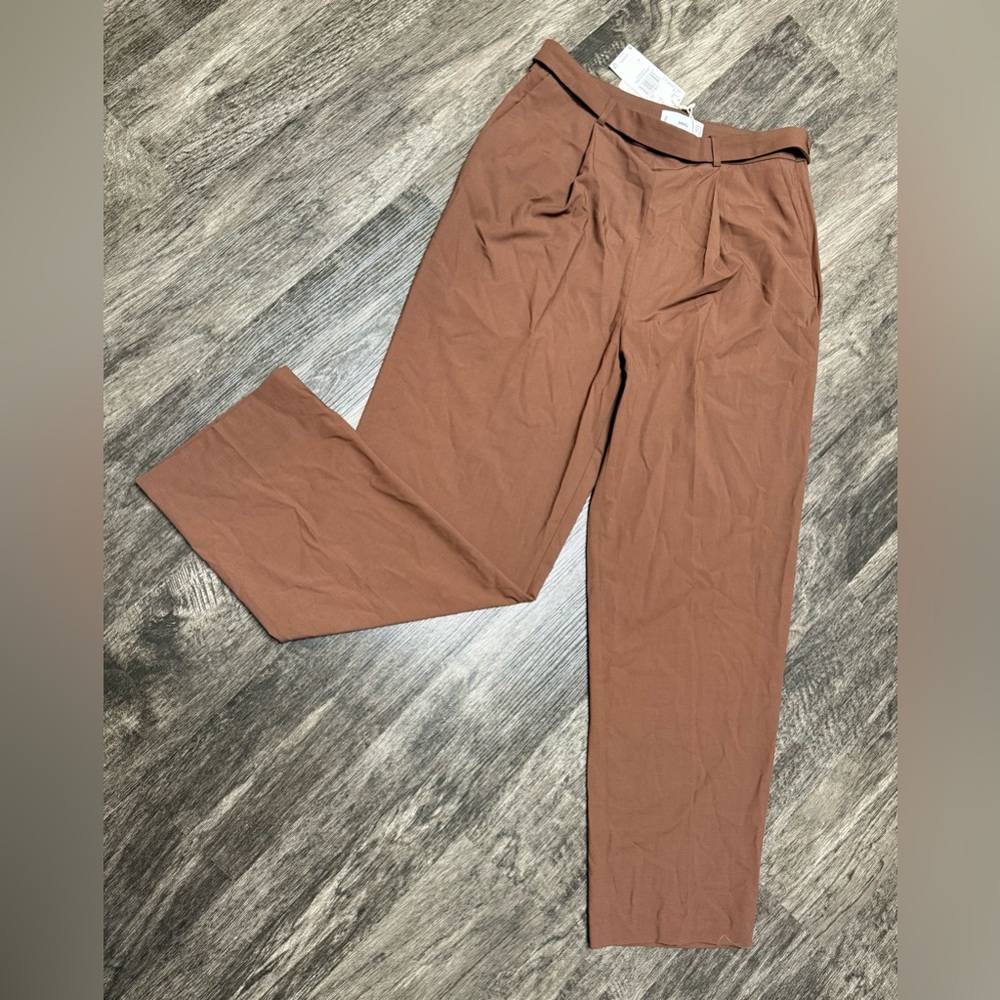 NWT Mango MNG Wide HI Waist PLEATED Pants